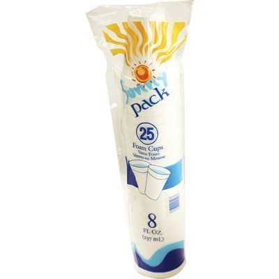 Vaso Foam 8oz 25u