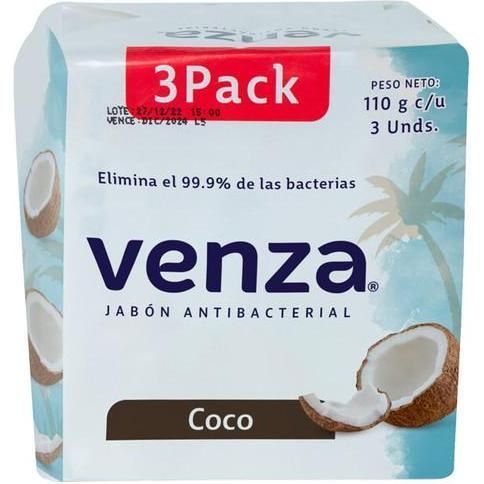 Venza Jabon Coco 3pack 110gr