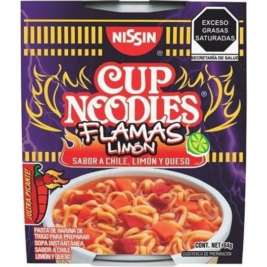 Sopa Nissin Flama Limon 12x64g