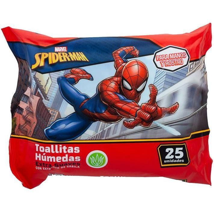 Toalla Humeda Spiderman 25und