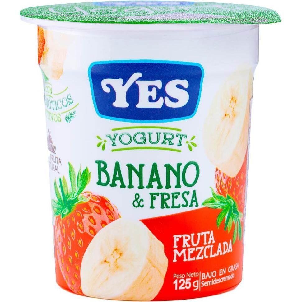 Yogurt Yes Banano Fresa 125gr