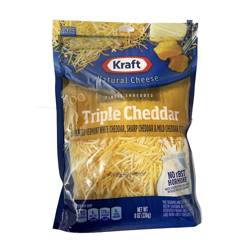 Queso Cheddar Triple Kraft 8z
