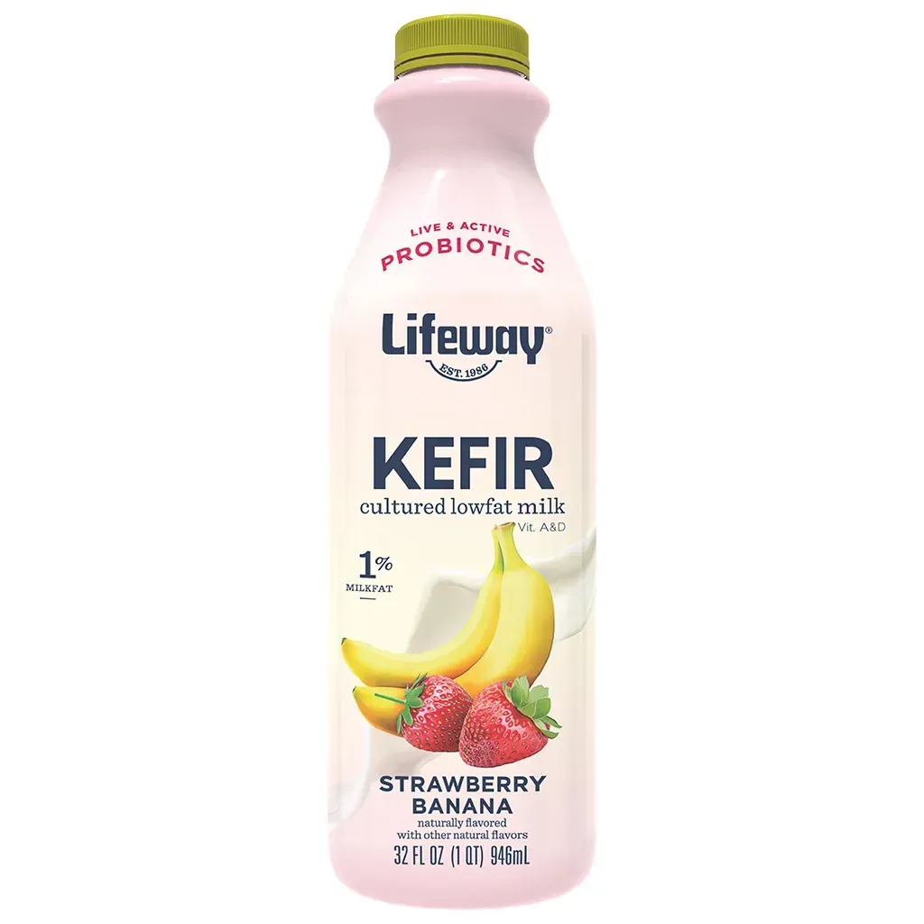 Kefir Fresa Banano Lifeway 32z