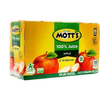 8 Pck Motts Jugo Apple 200ml