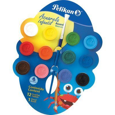 Acuarela Infantil Pelikan 12u