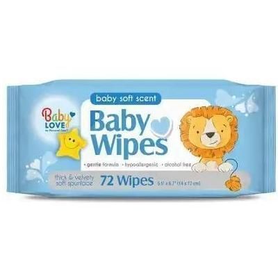Baby Wipes Baby Love 72 Ct