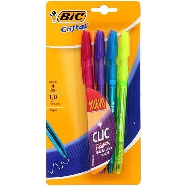 Blister 4 Boligrafos Cristal C