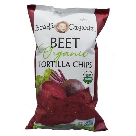Brads Beet Tortilla Chip 8 Oz