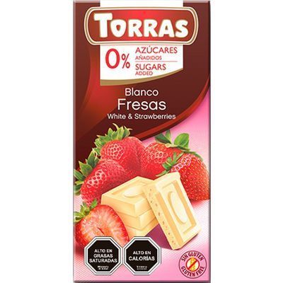 Chocolate Blanco Con Fresa75g