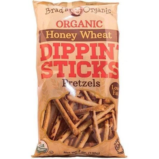 Brads Org Pretzel Hny Whit 7oz
