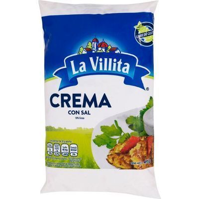 Crema Con Sal La Villita 495g