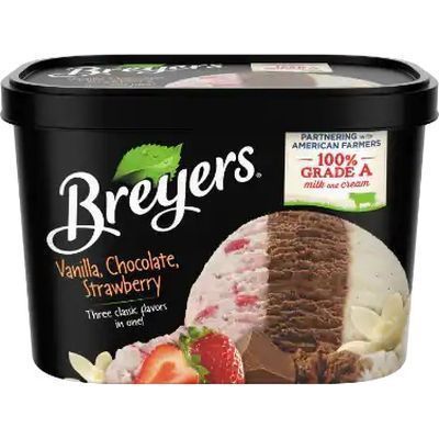 Breyers Vani/choco/straw Ic