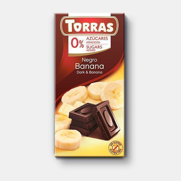 Chocolate Torras Neg/banana75g