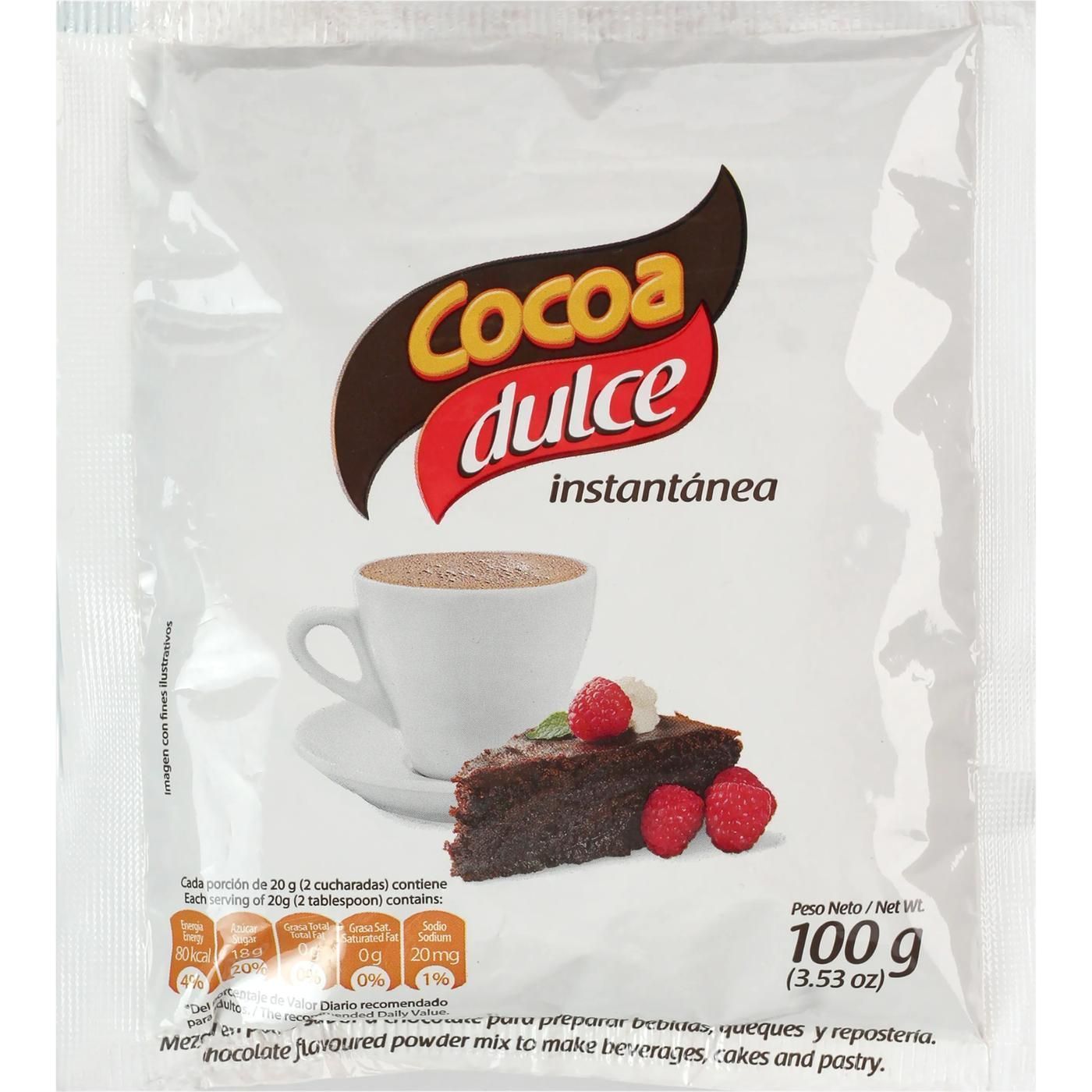 Cocoa Dulce Instantánea 100 G