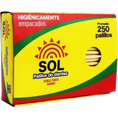 El Sol Palillos Diente 250