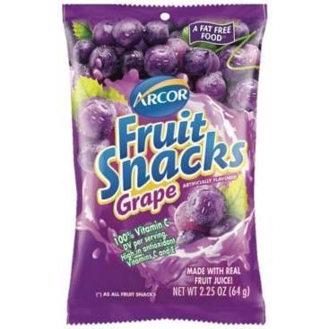 Fruit Snack Grape Arcor 64g