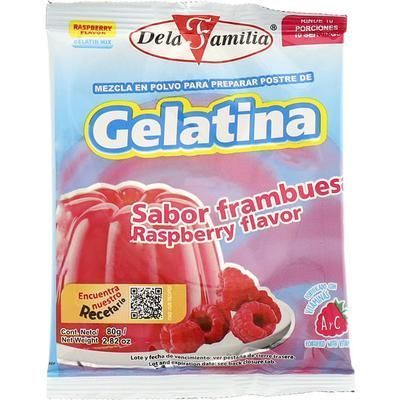 Gelatina Frambuesa 12sobr 80gr