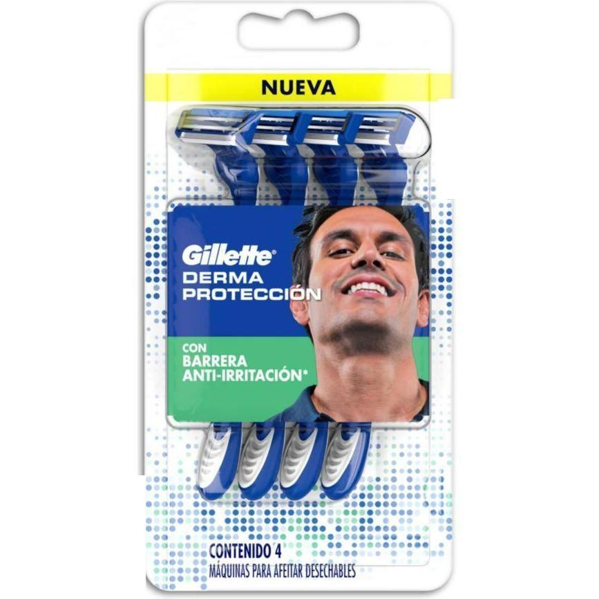 Gillett Derm Prot Máq Afeit 4u