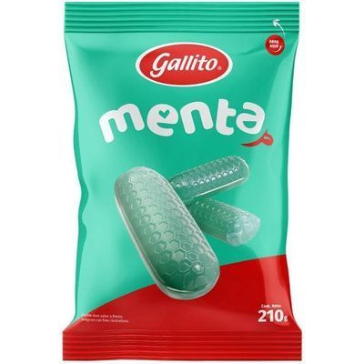 Dulce Gallito Menta Bols 210gr