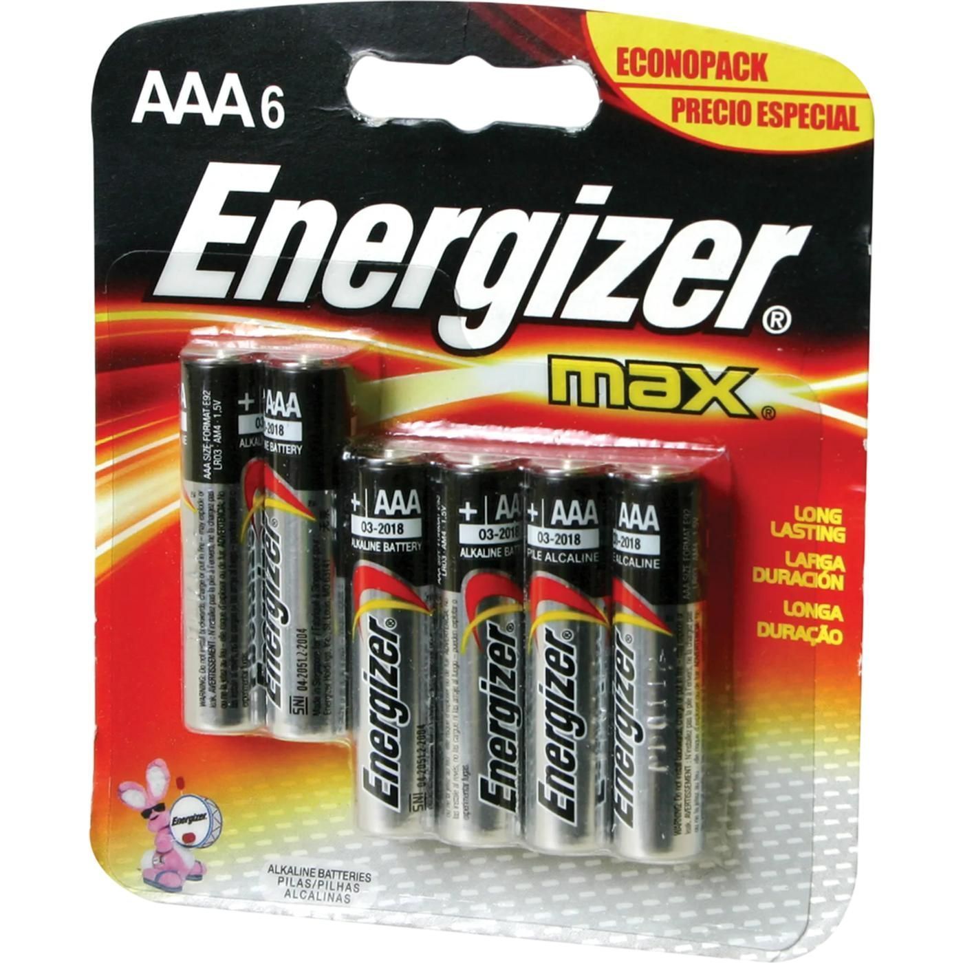 Energizer Max Aaa Paq-6