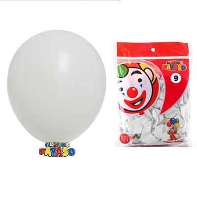 Globo #9 Pastel Blanco 100u