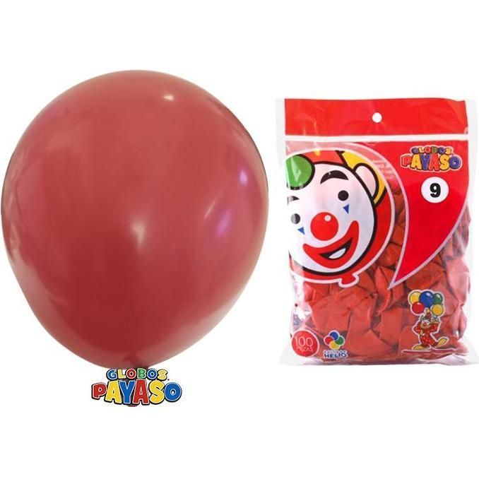 Globo #9 Pastel Rojo 100u