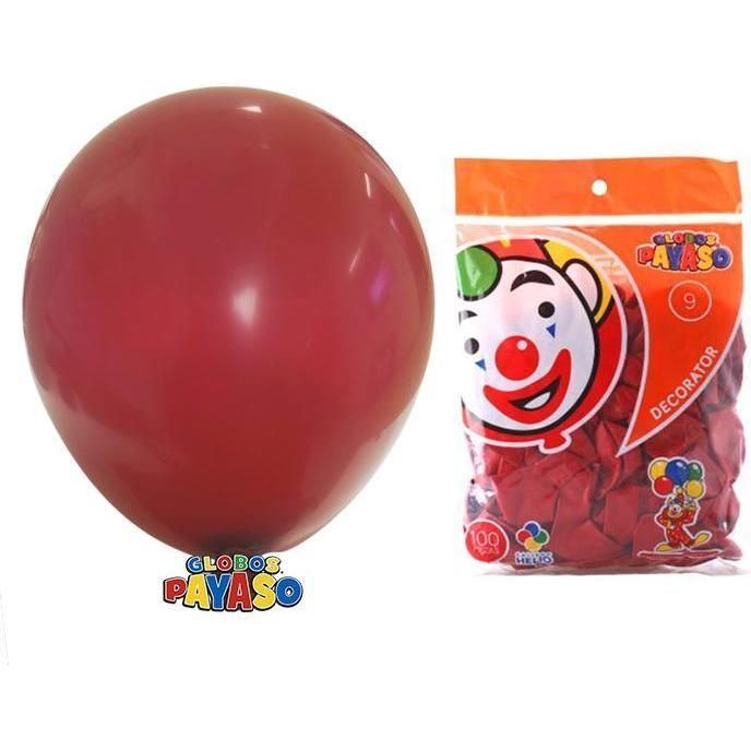Globo#9 Dec Rojo Cereza Bol