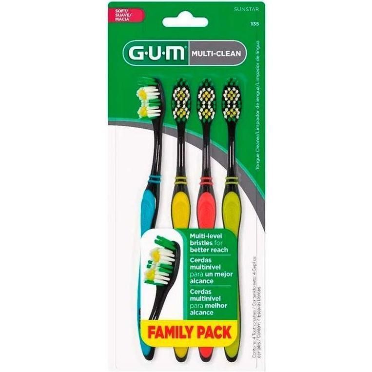 Gum Cepillo Suave No.135 4pack