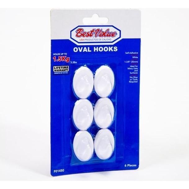 Fijac Ganc Oval Chic 6pcs Adhe