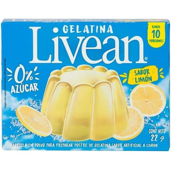 Gelatin Livean Limon S/azu22gr