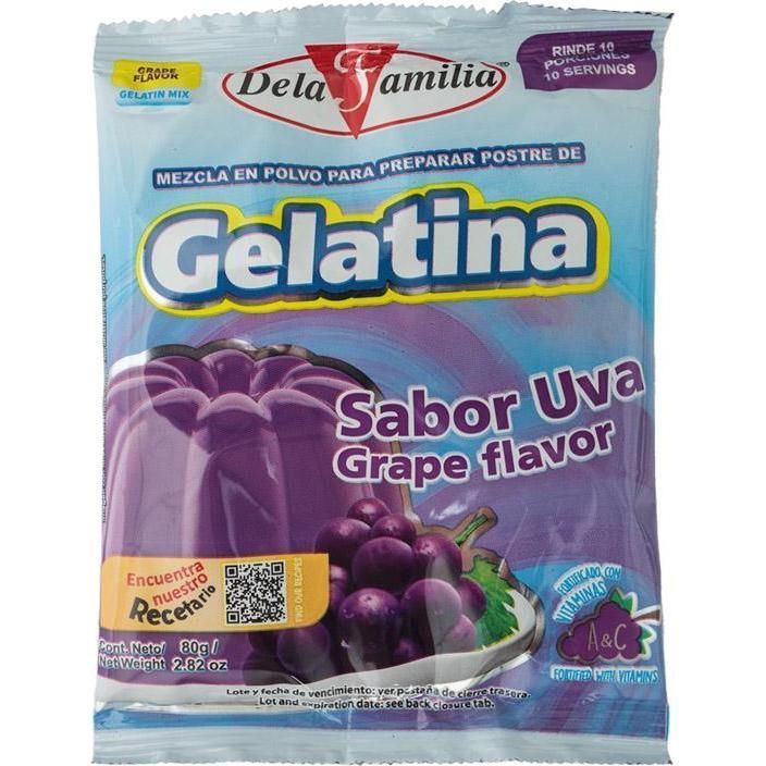 Gelatina Uva 12 Sobres 80gr