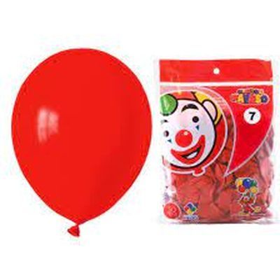 Globo #7 Rojo 50 Und