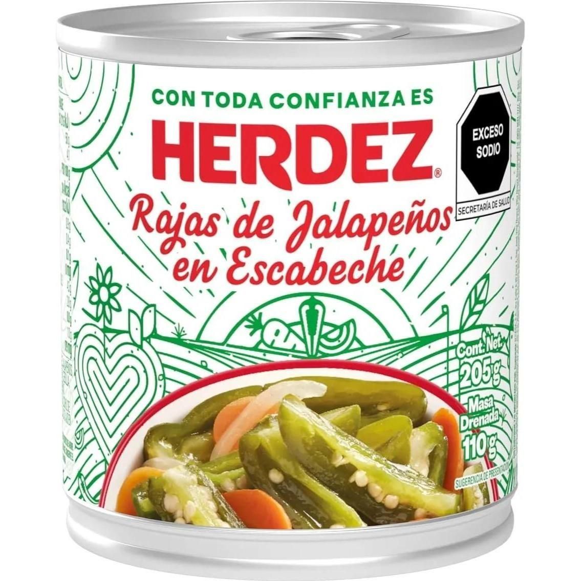 Hrdz Chile Jalape Rajas 205g