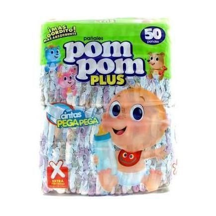 Pañal P/bebe Pompom Ext Grande