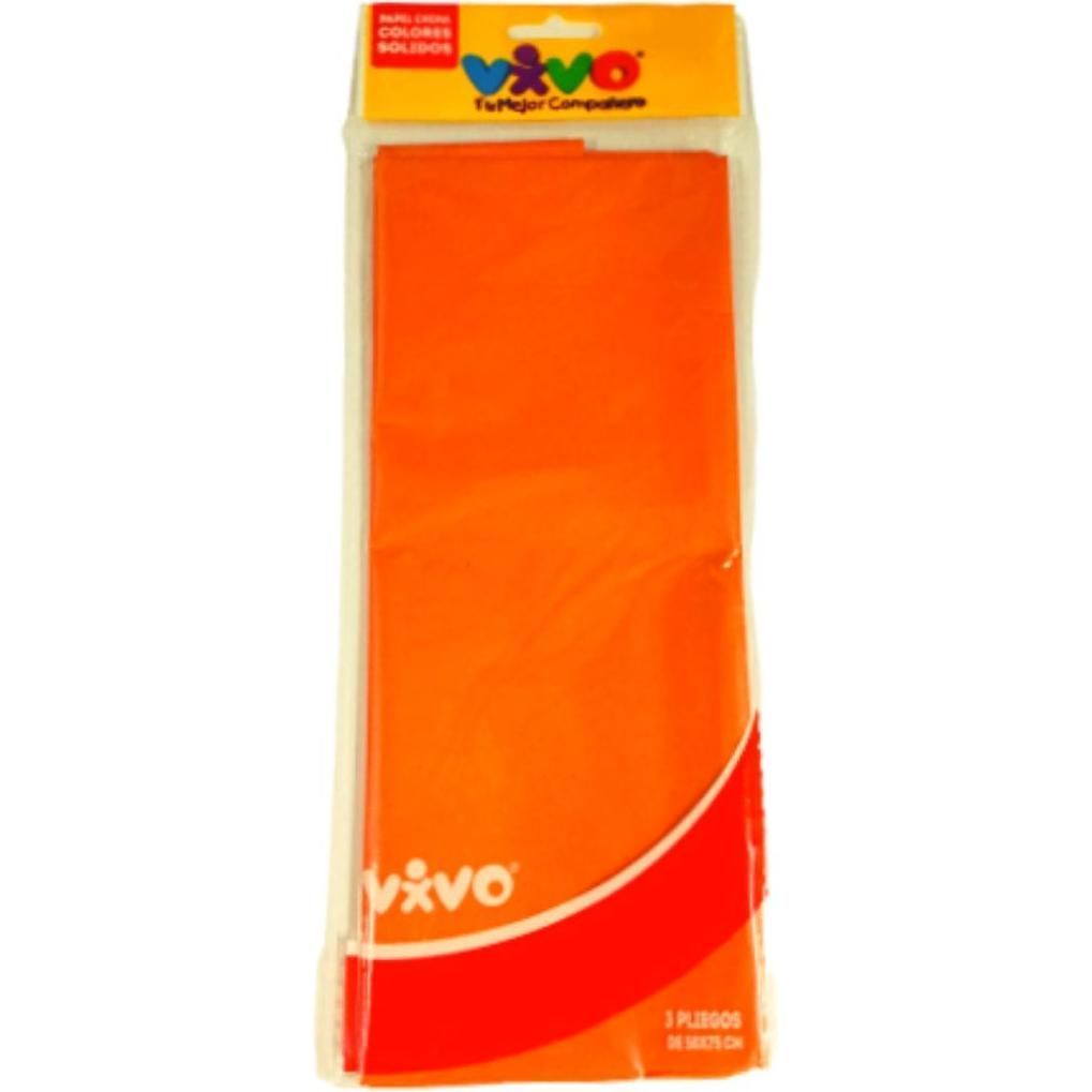 Papel China Naranja 1/3 T8015
