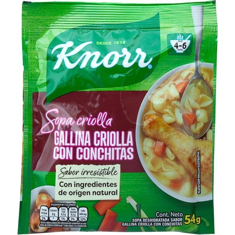 Knorr Sopa Gallina Con Conchit