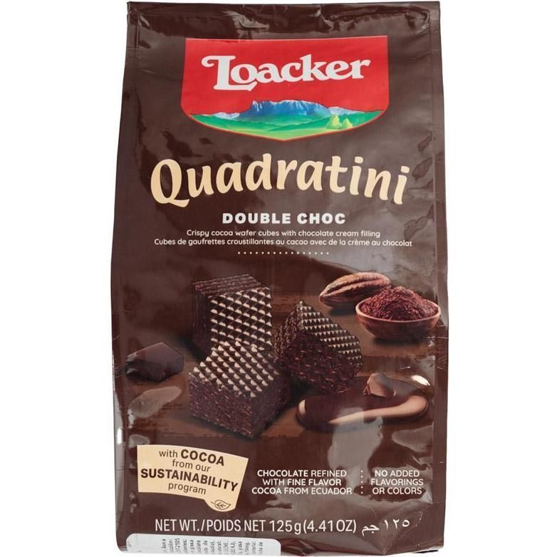 Loacker Dble Choco Cuadr 125gr