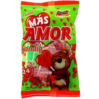 Paleta Mas Amor Sandia 24 U