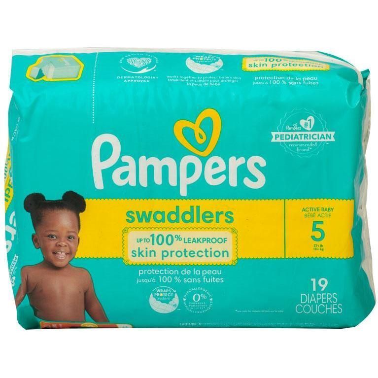 Pampers Pañal Swaddler T5 19u