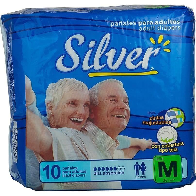 Pañal P/adulto Silver  Talla M