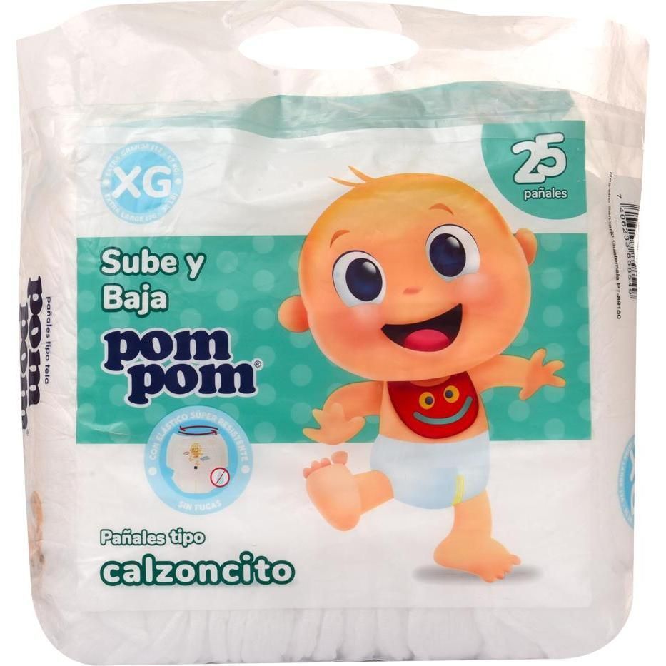 Pañal P/bebe Pompom Calzon Xg