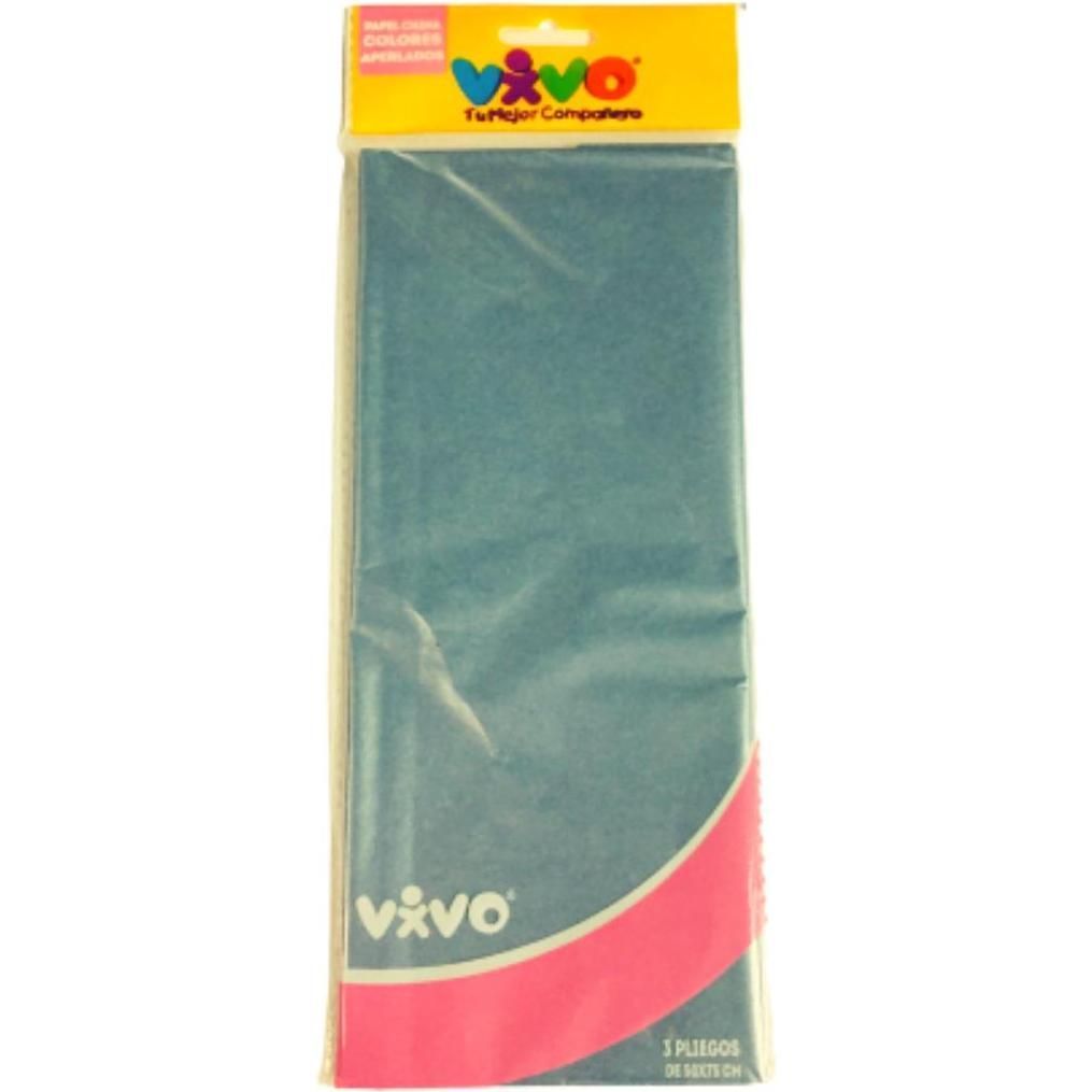 Papel China Azul Perla Vivo