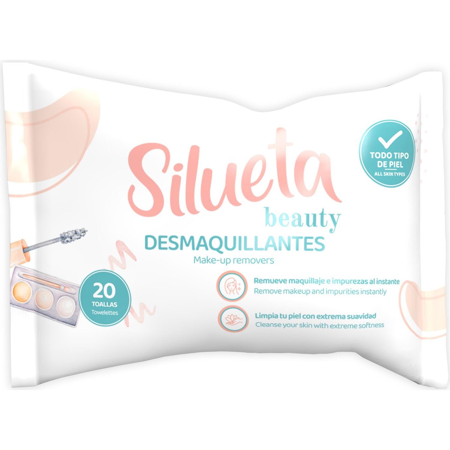 Silueta Toall Desmaquilla 20u