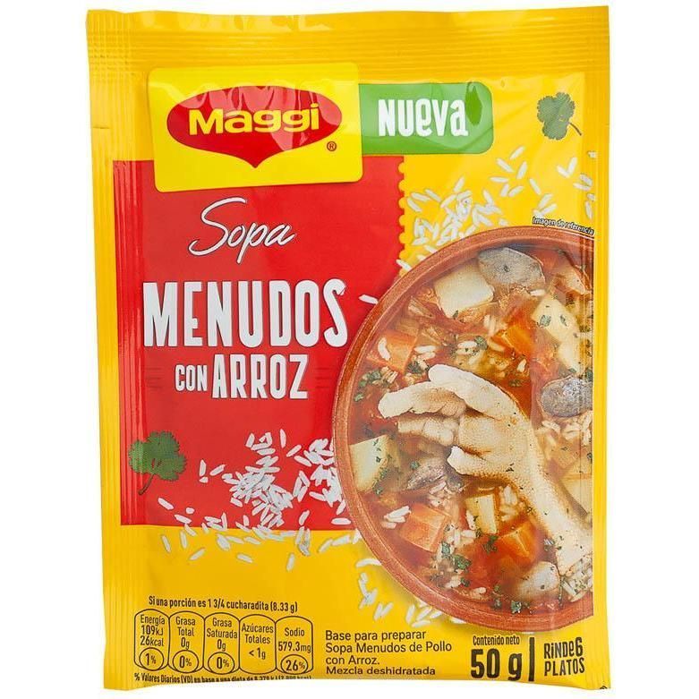 Sopa Maggi Menudo/arroz 50gr