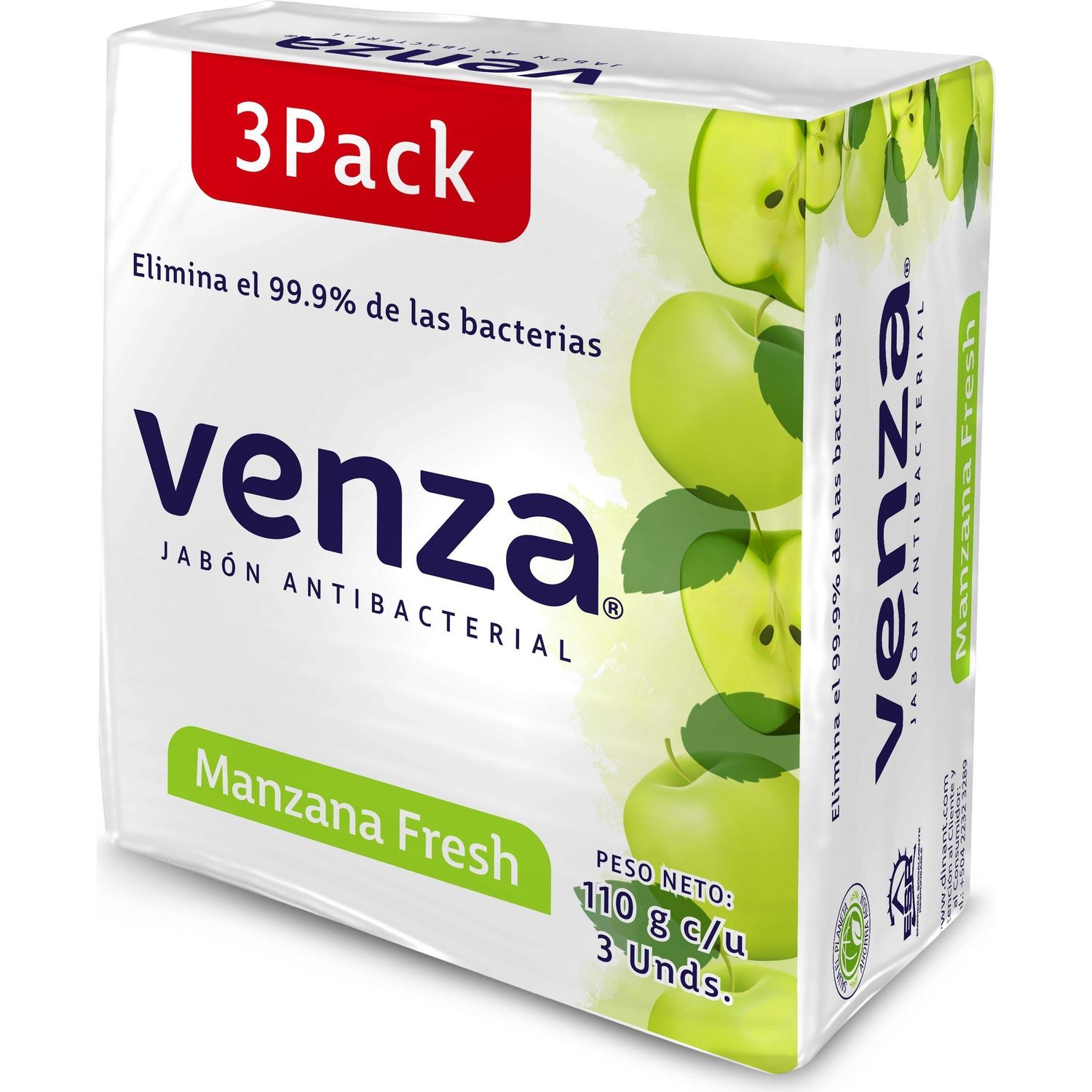 Venza Jabon Manzana 3pack 110g