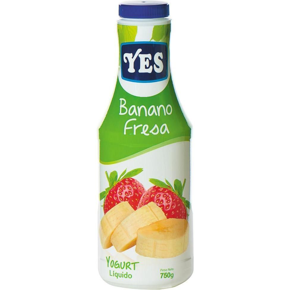 Yogurt Yes Banano Fresa 750ml