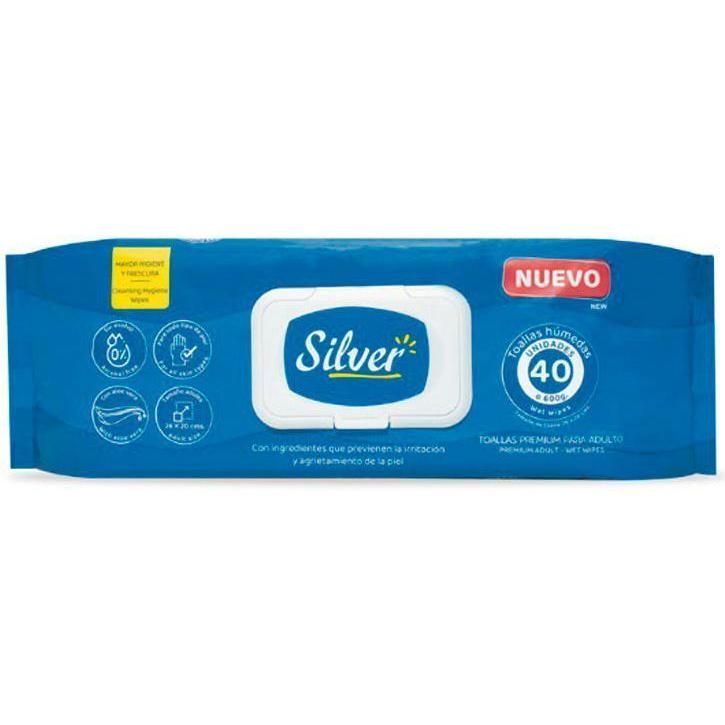 Toallas Humedas Silver 40u