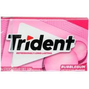 Trident Bubbleg 14u Sugar Free
