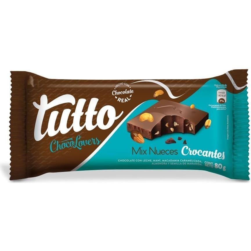 Chocolate Mix Nueces Tutto 80g