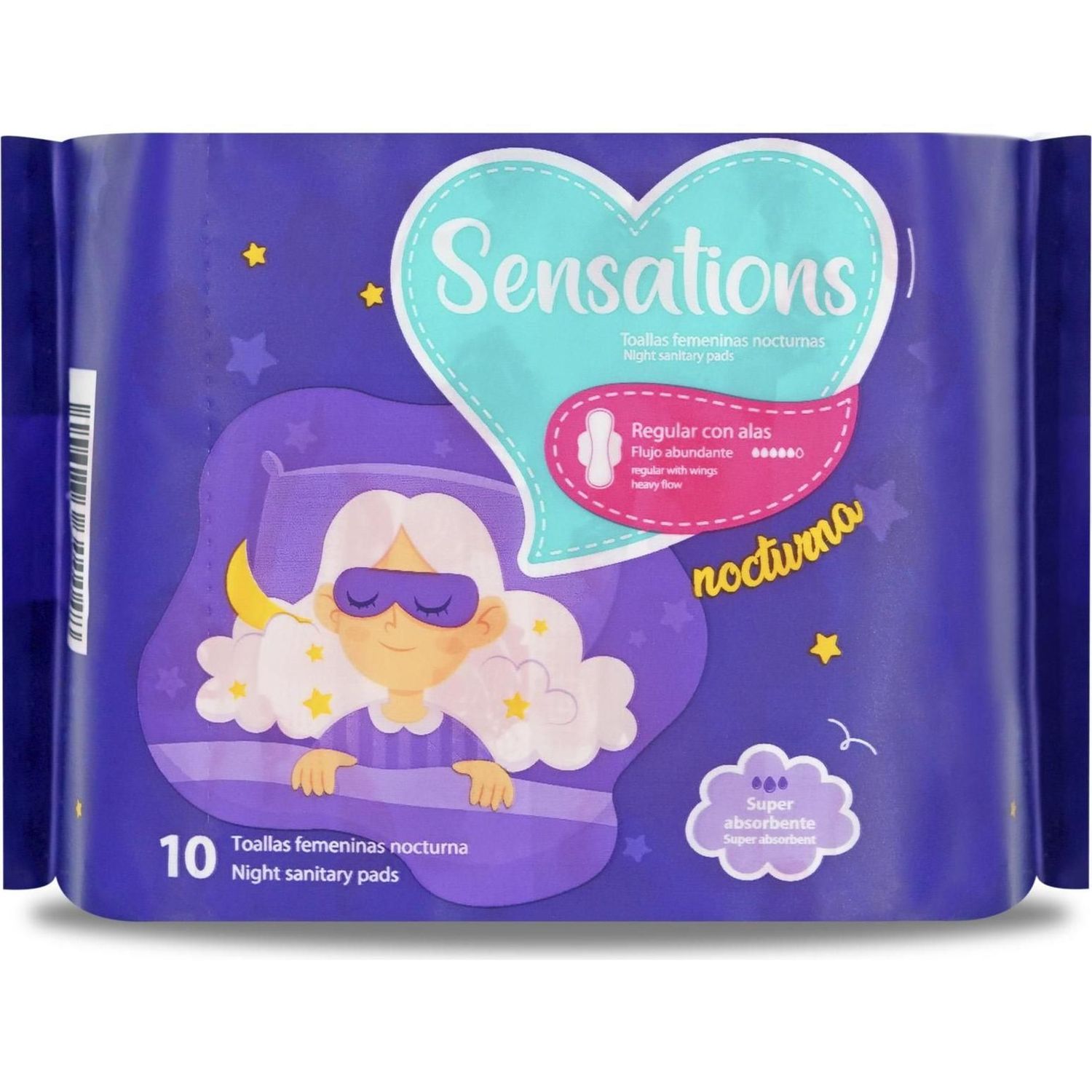 Toallas Femeninas Nocturna 10u